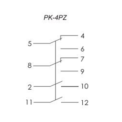 Electromagnetic relay 110V 2+2 contacts