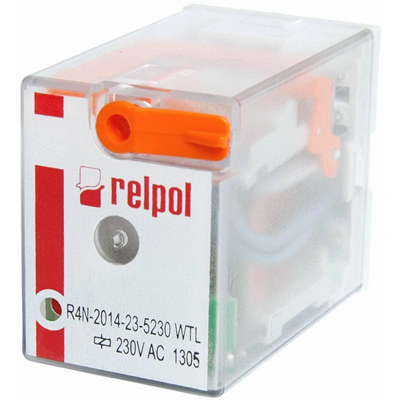 Electromagnetic relay, industrial - miniature, for plug socket R4N-2014-23-5230-WTL
