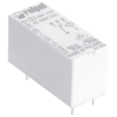 Electromagnetic relay, miniature, for printed circuit board and plug socket RM87N