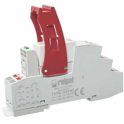 Electromagnetic relay, miniature, for printed circuit board and RM84 plug socket