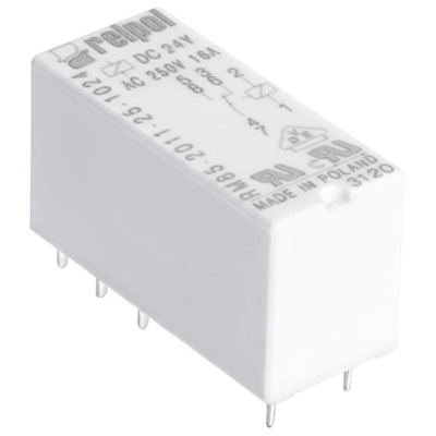 Electromagnetic relay RM85-2011-35-1012, miniature, for PCB and plug-in socket.