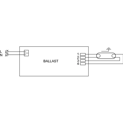 Electronic ballast 24W, 230V