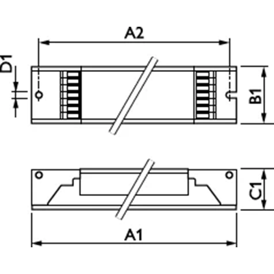 Electronic ballast 36W, 230V