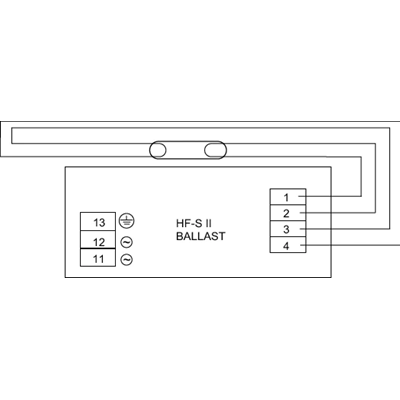 Electronic ballast 58W, 230V