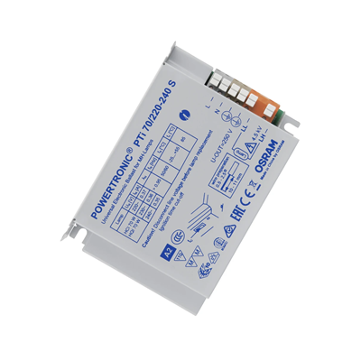 Electronic ballast for discharge lamps.