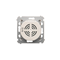 Electronic doorbell (module) 8-12 V, matt bronze (metallic)
