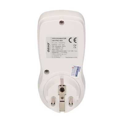 Electronic timer 3680W 2P+Z white