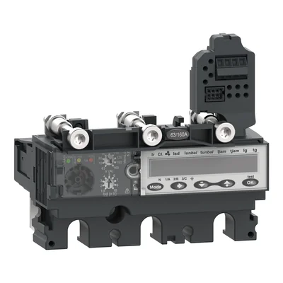 Electronic trip unit, ComPacT NSX, Micrologic5.2E, 100A, 3P3D, for NSX100