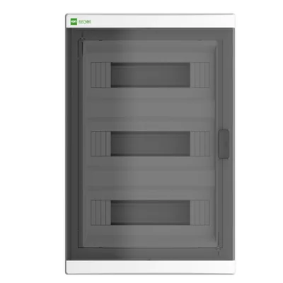 ELEGANT distribution board 3x12 PE+N surface-mounted new version IP 40 - smoke color