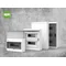 Elegante 3x12 Multimedia-Aufputzverteilerplatte IP 40 - Rauchglas