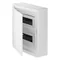 ELEGANTNÍ rozvaděč 2x12 PE+N pro povrchovou montáž, nová verze IP 40 - bílý