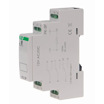 Elektromagnetisches Relais 8A 12V 3 Kontakte