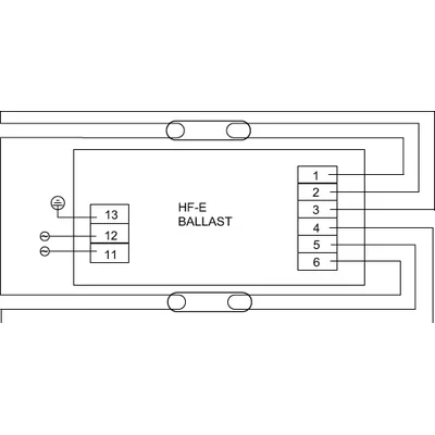 Elektronický předřadník HF-E 1/2 58 TL-D II 220-240V 50/60Hz
