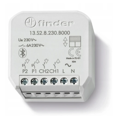 Elektronisches multifunktionales Bluetooth-Relais 2Z 6A 230V AC IP20