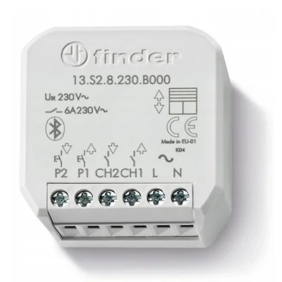 Elektronisches multifunktionales Bluetooth-Relais 2Z 6A 230V AC IP20