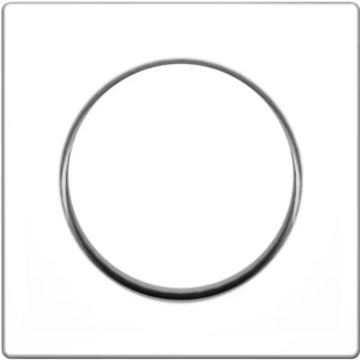 Élément central avec un bouton de commande pour un variateur rotatif blanc neige brillant