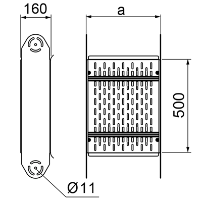 Element łuku przegubowego ocynkowany szerokość 200mm wysokość 160mm