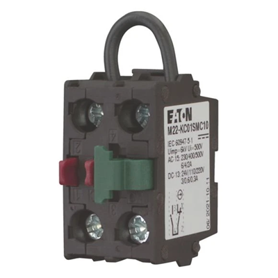 Element stykowy z samokontrolą 1Z 1R montaż do ścianki tylnej M22-KC01SMC10