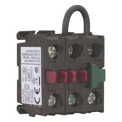Element stykowy z samokontrolą 1Z 2R mocowany do ścianki tylnej M22-KC02SMC10