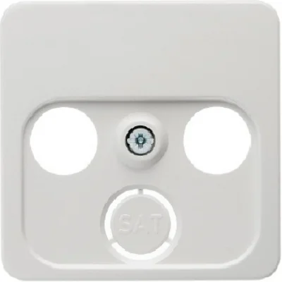 Elemento centrale per presa antenna 2a e 3a uscita, bianco