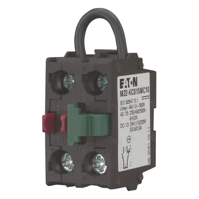 Elemento di contatto con automonitoraggio 1Z 1R montaggio a parete posteriore M22-KC01SMC10