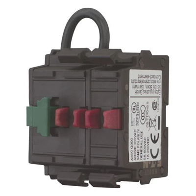 Elemento di contatto con automonitoraggio 1Z 2R montato su piastra frontale M22-K02SMC10