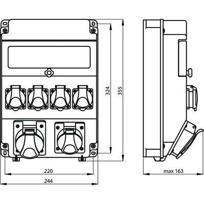 Eleven-module switchgear ROS 11