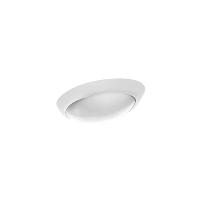 Eliptic 100W luminaire with white matt cover