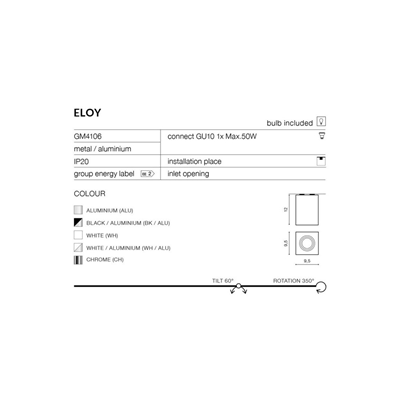 ELOY Deckenleuchte aus Aluminium