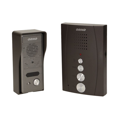 ELUVIO Interphone unifamilial, mains libres, noir