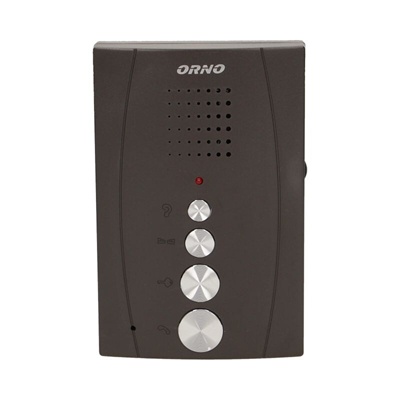 ELUVIO Interphone unifamilial, mains libres, noir