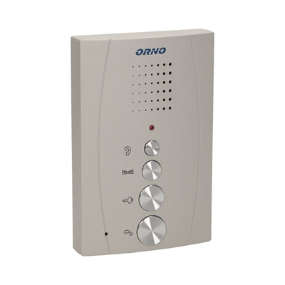 ELUVIO Single-family intercom set, handsfree, grey