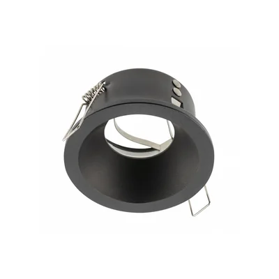 ELVA Deckenspot, IP54, rund, Ø85x45mm, schwarz