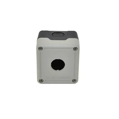 EMAS Control box for 1 button/lamp - empty, black and gray