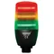 EMAS Multifunctional tri-color LED signal column with buzzer, 55mm, PLC, 24V DC