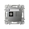 Embase d'antenne simple de type F SZAFIR - gris mat