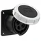 Embase droite 16A 3P+T 500V 50/60Hz 7h IP67, bride 75X75, pas de vis 60X60, contacts nickelés