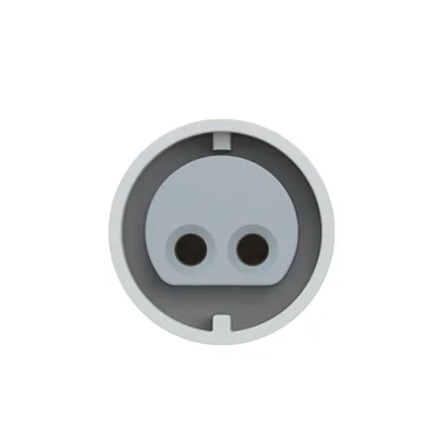 Embase droite 32A 2P 42V 50/60Hz 12h IP44/54 (bride 54X60, pas de trous 44X44), contacts nickelés