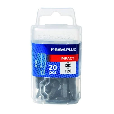 EMBOUT À IMPACT T20 25MM TORX20 20PCS/PAQUET