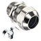 EMC easy Connect M20x1,5 Kabelverschraubung aus vernickeltem Messing, Drosselbereich 8,0–15,0 mm, Gewindelänge 6 mm
