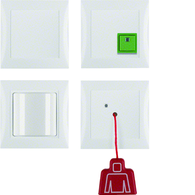 Emergency call paging system with frame S.1 white gloss