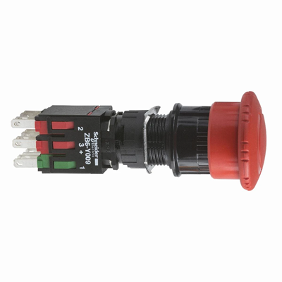 Emergency STOP red without illumination round rotation Ø30