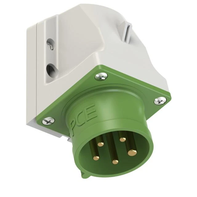 Empfängerstecker 16A 3P+Z+N >50-500V 100-300Hz 10h IP44