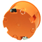 Empty wall box tile 35mm fi60 orange