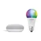 Enceinte SMART+ BLUETOOTH MULTICOLORE Google Home Mini Chalk + LED RGBW 10W A60 E27 800lm 2000-6500K 230V