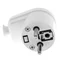Enchufe angular desmontable 2p+Z 16A 250V WT-16 blanco