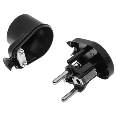 Enchufe angular desmontable 2p+Z 16A 250V WT-16 negro
