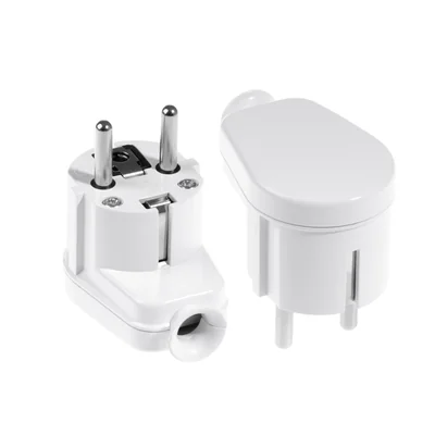 Enchufe angular extraible Uni-SCHUKO 2p+Z 16A 250V WT-16U blanco