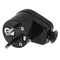 Enchufe angular extraible Uni-SCHUKO 2p+Z 16A 250V WT-16U negro
