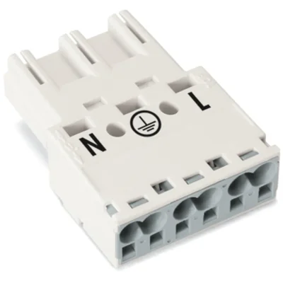 Enchufe blanco de 3 vías WINSTA